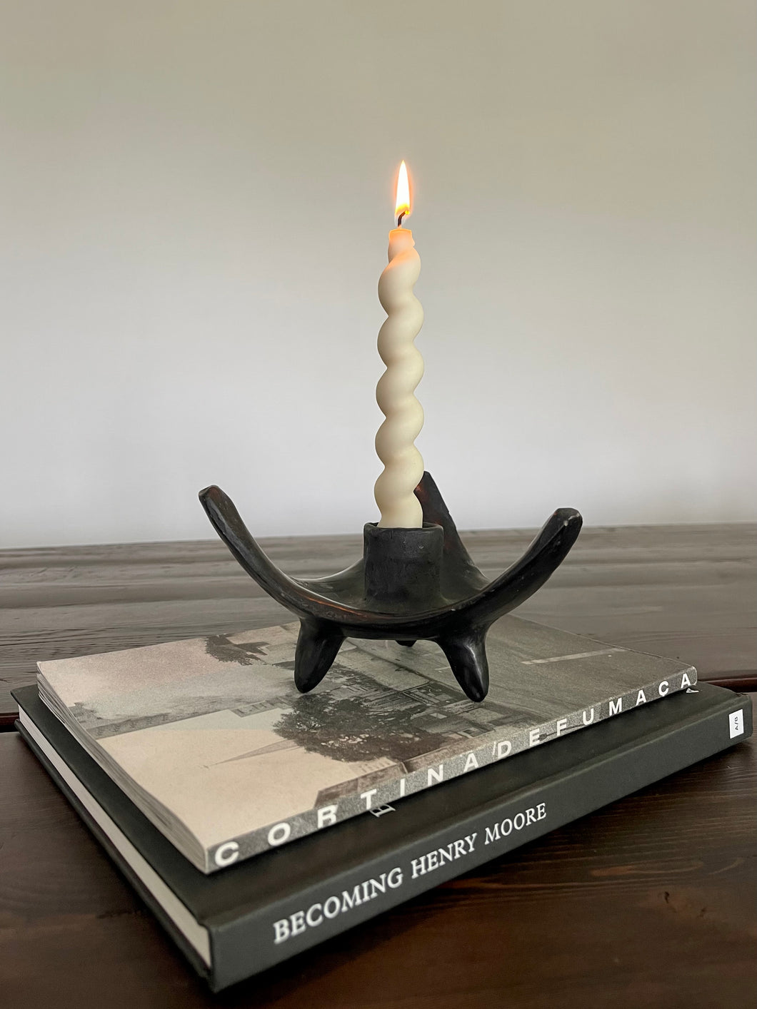 Ceramic Three-Legged Candle Holder