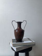 Load image into Gallery viewer, Metal Vase with Sculptural Handles

