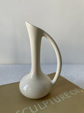 Load image into Gallery viewer, White Ceramic Vase with Handle
