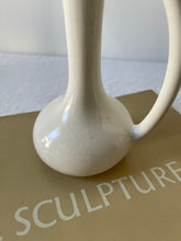 Load image into Gallery viewer, White Ceramic Vase with Handle
