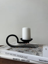Load image into Gallery viewer, Hand Forged Wrought Iron Candle Holder
