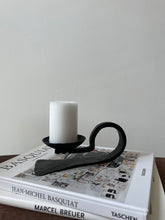 Load image into Gallery viewer, Hand Forged Wrought Iron Candle Holder
