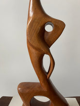 Load image into Gallery viewer, MCM Abstract Wood Sculpture
