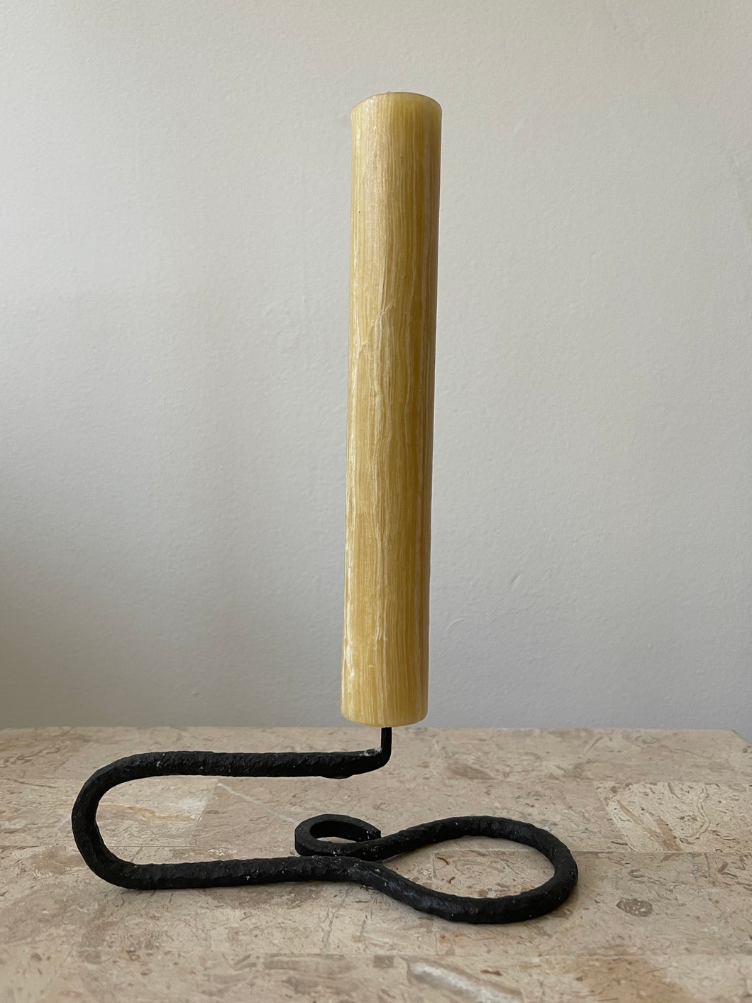 Wrought Iron Miner's Sticking Candle Holder