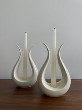 Load image into Gallery viewer, Mid Century Porcelain Candle Holders
