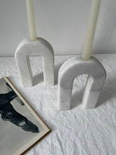 Load image into Gallery viewer, Marble U-Shaped Candle Holders
