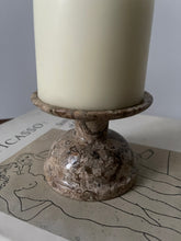 Load image into Gallery viewer, Carved Stone Candle Holder
