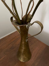 Load image into Gallery viewer, Hammered Brass Double Handle Vase
