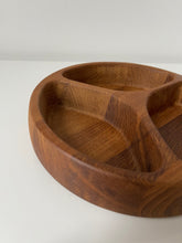 Load image into Gallery viewer, Mid Century Teak Divided Bowl
