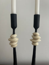 Load image into Gallery viewer, Wrought Iron Candle Holders with Neck Detail
