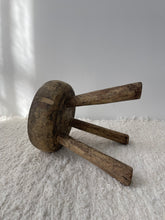 Load image into Gallery viewer, 1800s Small Primitive Wooden Stool
