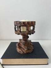 Load image into Gallery viewer, Brutalist Footed Candle Holder
