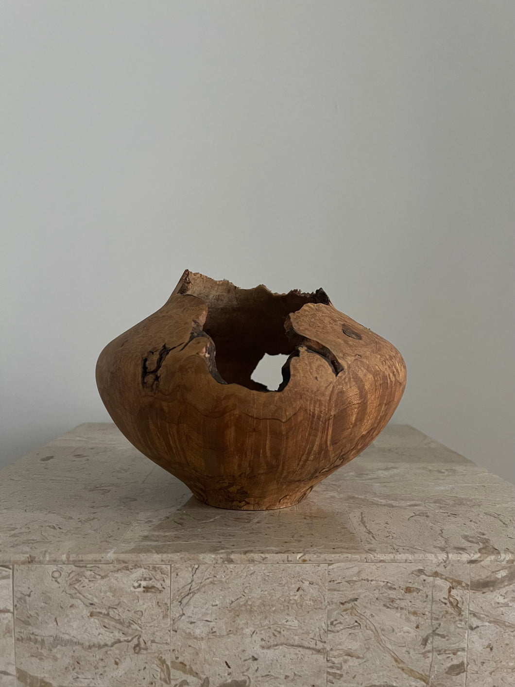 Sculptural Maple Wood Bowl