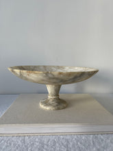 Load image into Gallery viewer, Italian Alabaster Pedestal Bowl

