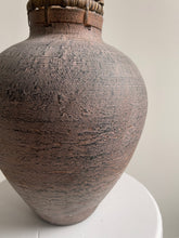 Load image into Gallery viewer, Ceramic Vase with Rattan Detail
