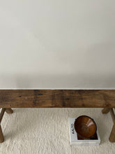 Load image into Gallery viewer, Vintage Elm Wood Bench
