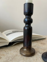 Load image into Gallery viewer, Hand Forged Wrought Iron Candle Holders
