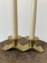 Load image into Gallery viewer, Wavy Brass Candle Holder
