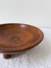 Load image into Gallery viewer, Footed Wooden Bowl with Handle
