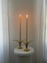 Load image into Gallery viewer, Swedish Brass Lily Candle Holders
